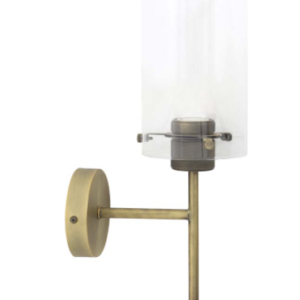 APPLIQUE 22X12X35 CM BRONZE ANT,-VERRE