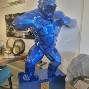 GORILLE RESINE BLEU METAL 2 M