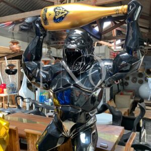 Gorille bouteille de Champagne 220 cm