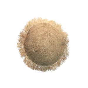 Coussin en raphia