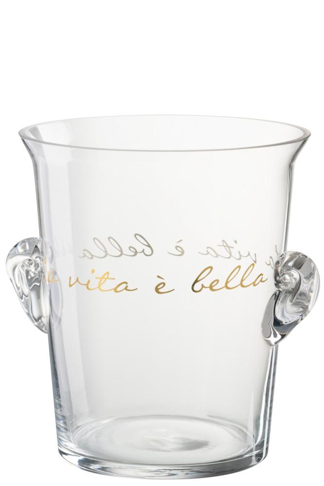 Seau à glace LA VITA VERRE