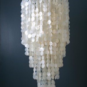 Lustre à pampille Nacre