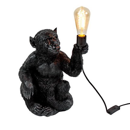 Lampe Singe Debout Gold
